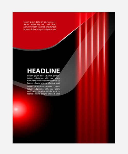 Vector Brochure Flyer ontwerp lay-out sjabloon, technologieontwerp — Stockvector