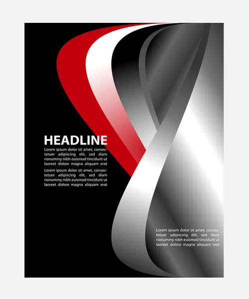 Professional business flyer template, brochure, cover design or corporate banner — Stock Vector