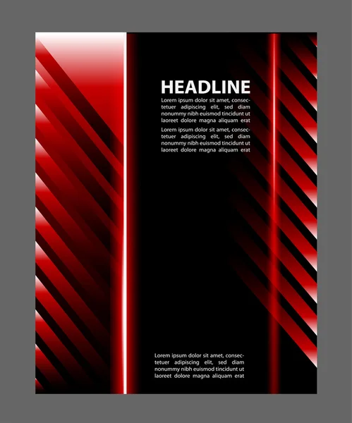 Stylish presentation of business poster, magazine cover, design layout template — Stock Vector