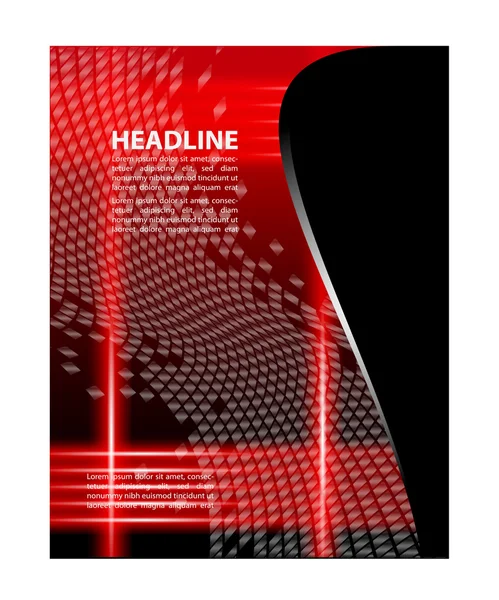 Stylish presentation of business poster, magazine cover, design layout template — Stock Vector