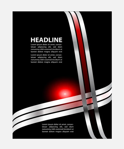 Stylish presentation of business poster, magazine cover, design layout template — Stock Vector