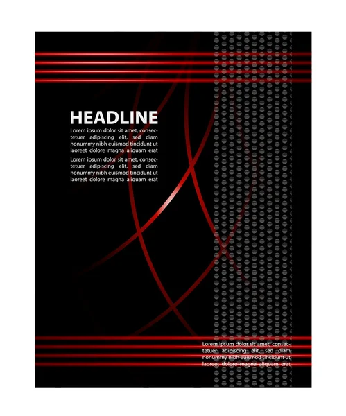 Stylish presentation of business poster, magazine cover, design layout template — Stock Vector