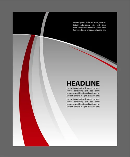 Snygg presentation av affisch, tidningsomslag, design layout mall — Stock vektor