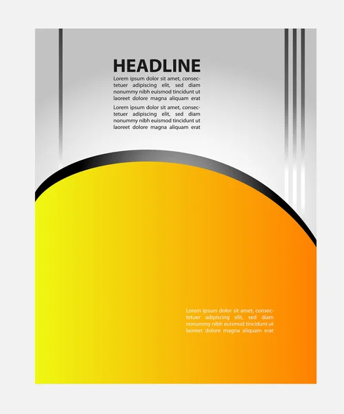 Brochure Flyer design vector template — Stock Vector