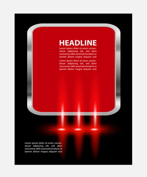 Apresentação elegante de cartaz de negócios, capa de revista, modelo de layout de design — Vetor de Stock