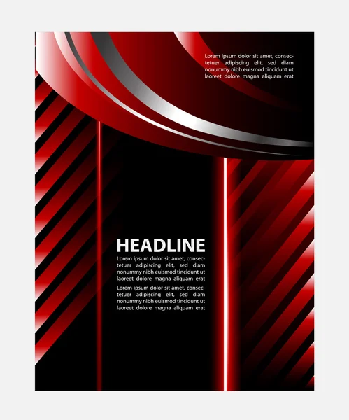 Stylish presentation of business poster, magazine cover, design layout template — Stock Vector