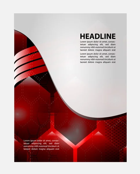 Vector Brochure Flyer 디자인 Layout template — 스톡 벡터