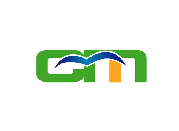 Letter C en M logo vector — Stockvector