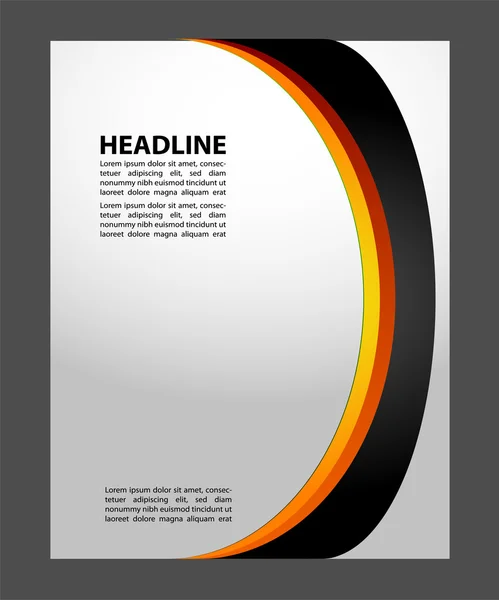 Vector Flyer Poster Template fundo —  Vetores de Stock