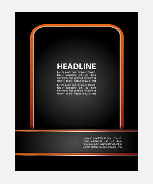 Stylish presentation of business poster, magazine cover, design layout template — Stock Vector