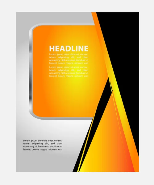 Brochure vettoriale Flyer design Layout template — Vettoriale Stock