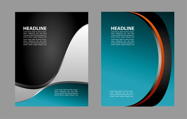 Professional business design layout template or corporate banner design. Magazine cover, publishing and print presentation. Abstract vector background. — Stock Vector