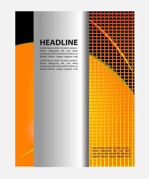 Broşür afiş tasarım vektör şablonu — Stok Vektör