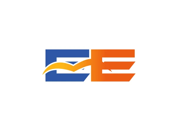 Logo EE. Logo des lettres E et E — Image vectorielle
