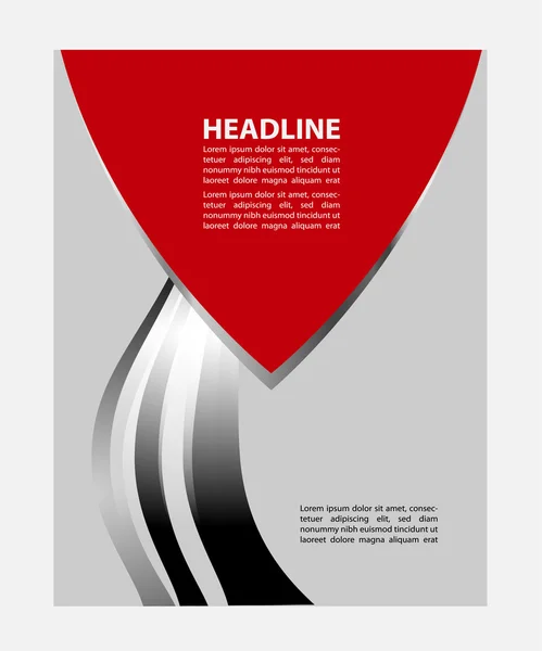 Brochure vettoriale Flyer design Layout template — Vettoriale Stock