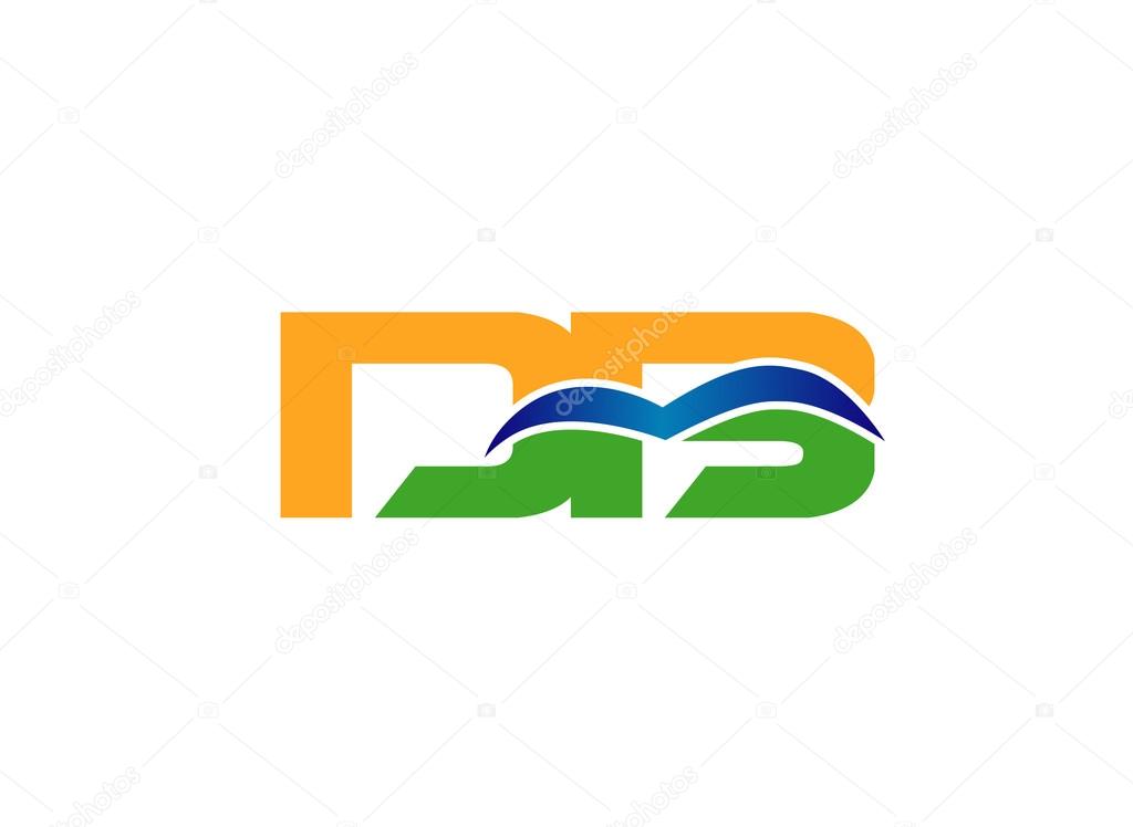 Elegant alphabet D and B, db letter logo. Vector illustration