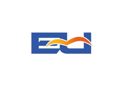 EJ Logo. Mektup e ve j logosu