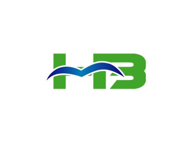 HB Logo. Vektör grafik marka mektup öğesi