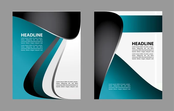 Progettazione concettuale di fondo per brochure o volantino, illustrazione vettoriale astratta — Vettoriale Stock