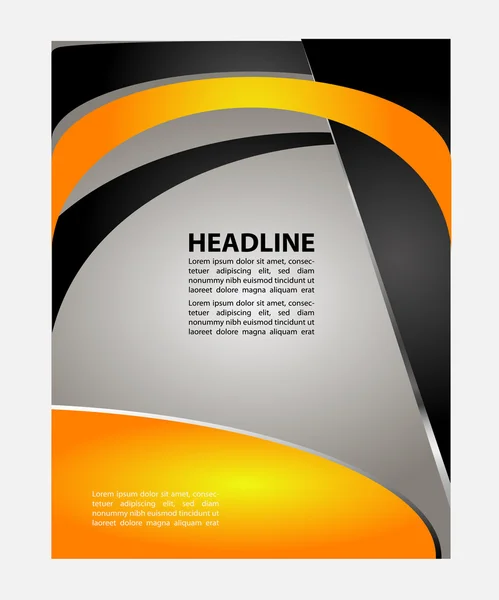 Vector business brochure, flyer template — Stock Vector