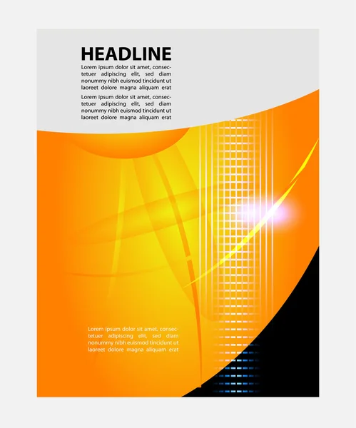 Templates de design de brochura de folheto moderno vetorial abstrato —  Vetores de Stock