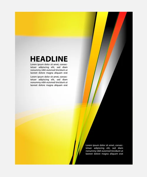 Flyer booklet template design catalog brochure folder — Stock Vector