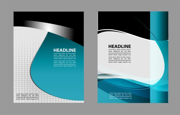 Vector brochure, flyer, magazine cover & poster template — Stock Vector