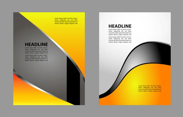 Folheto abstrato ou design de capa — Vetor de Stock