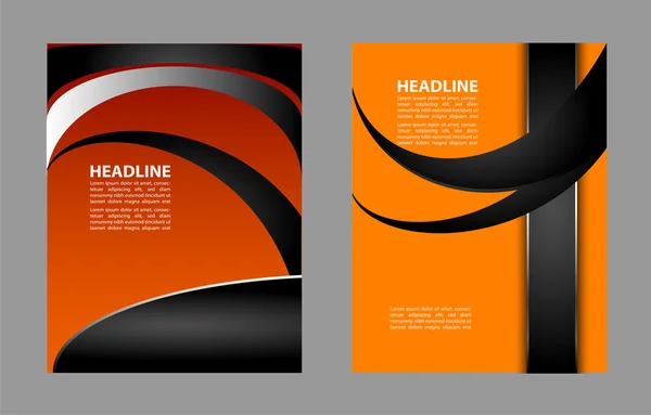Elegante presentación de póster de negocios, portada de revista, plantilla de diseño — Vector de stock