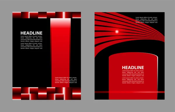 Professionell design layout mall eller företagets banner design. Tidningsomslag, publicering och tryckpresentation. Abstrakt vektor bakgrund — Stock vektor