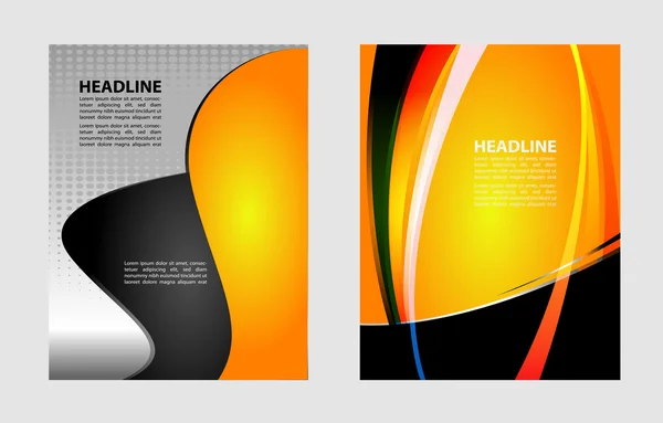 Achtergrond concept ontwerp voor brochure of flyer, abstracte vector illustratie — Stockvector