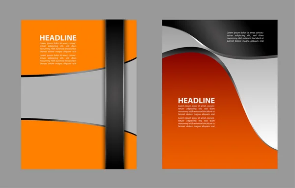 Flyer abstrait ou design de couverture — Image vectorielle