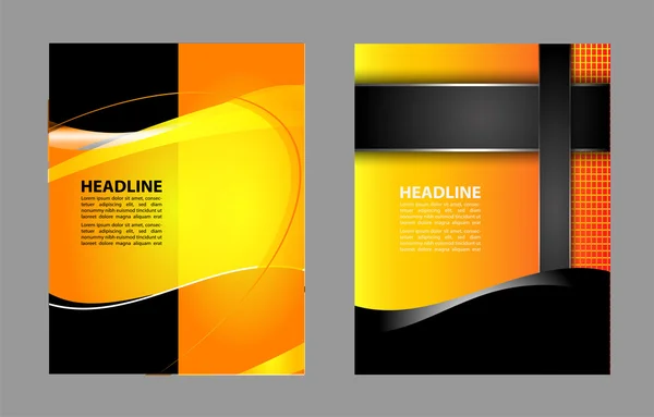 Professionele business design layout sjabloon of corporate banner ontwerp. Tijdschriftenomslag, uitgeverij en drukpresentatie. Abstracte vectorachtergrond. — Stockvector