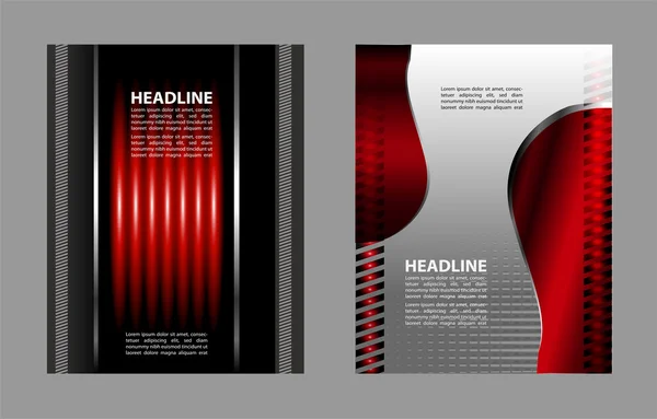 Brochure vectorielle, dépliant, couverture de magazine et modèle d'affiche — Image vectorielle