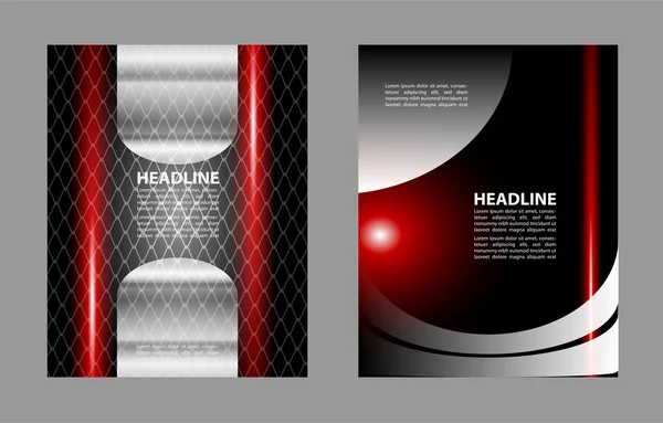 パンフレットやチラシの背景コンセプトデザイン、抽象的なベクトルイラスト — ストックベクタ