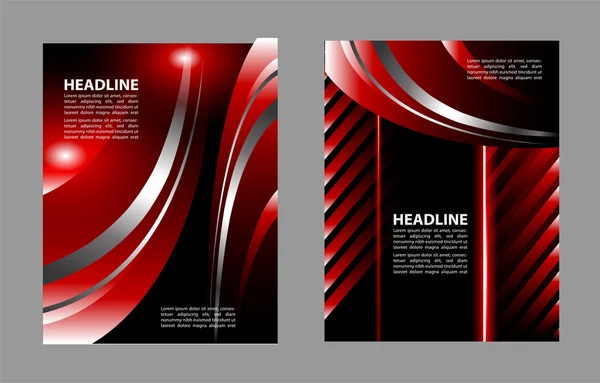 Professional business design layout template or corporate banner design. Magazine cover, publishing and print presentation. Abstract vector background — Stock Vector