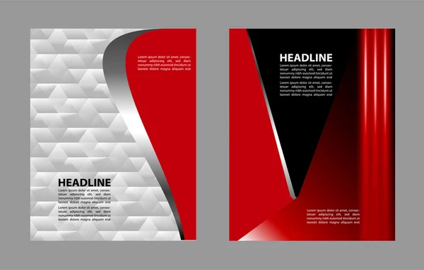 Professionele business design layout sjabloon of corporate banner ontwerp. Tijdschriftenomslag, uitgeverij en drukpresentatie. Abstracte vectorachtergrond. — Stockvector