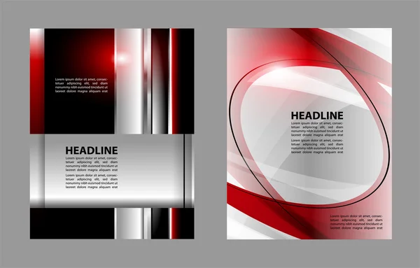 Illustrated colorful layout with abstraction. Magazine cover, business brochure template. — Stock Vector