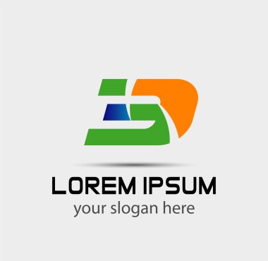 Sayı logo tasarımı. Üç numaralı logosunu görmeniz gerekir. Logo 3 vektör şablonu