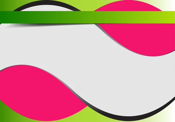 Curva de línea rosa en el vector de fondo negro para el diseño de texto y mensaje — Vector de stock