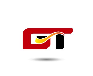 Harf G ve T logo şablonu