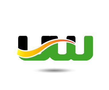 UW Logo lettet tasarlamak vektör 