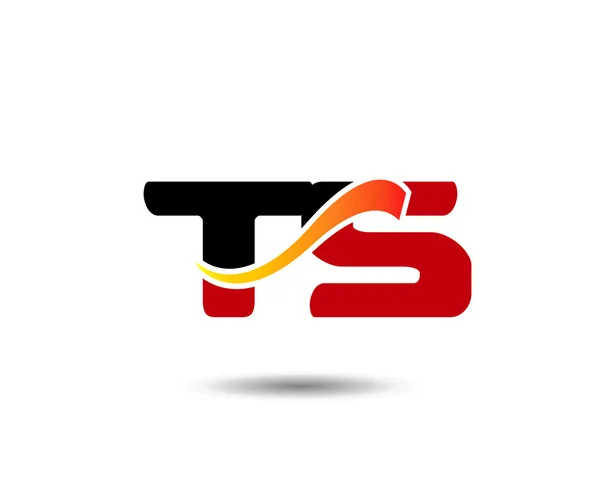 Letter T en S logo sjabloon — Stockvector