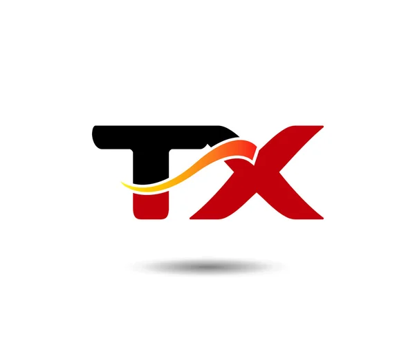 Modèle de logo Lettre T et X — Image vectorielle