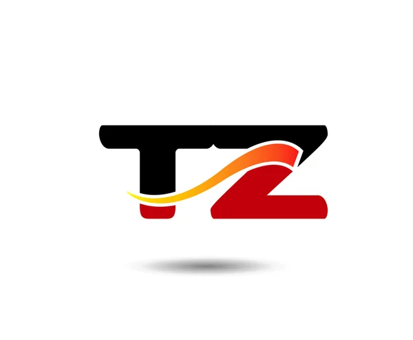 Bokstaven T och Z logotyp mall — Stock vektor