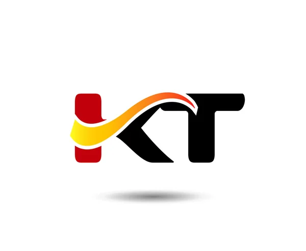 Modelo de logotipo da letra T e K — Vetor de Stock