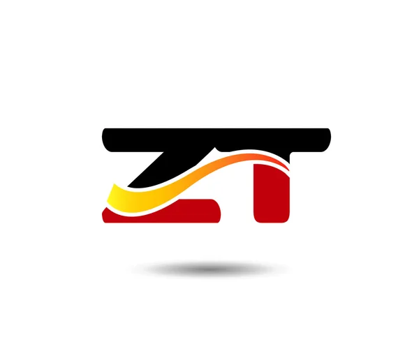 Harf Z ve T logo şablonu — Stok Vektör