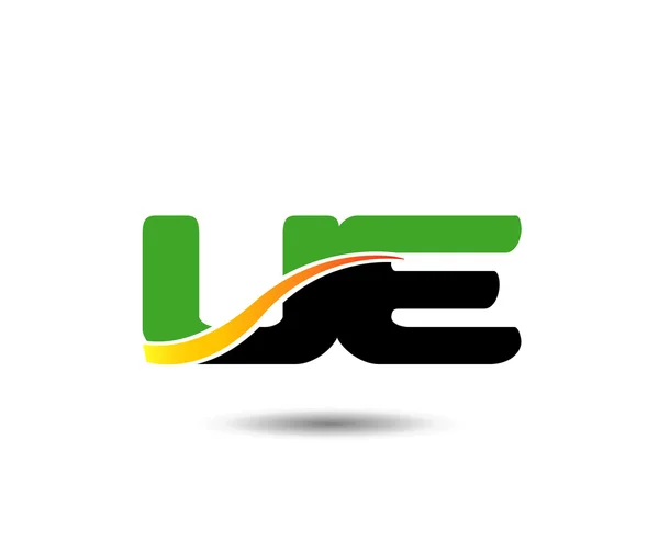 UE Logo mektup tasarlamak vektör — Stok Vektör