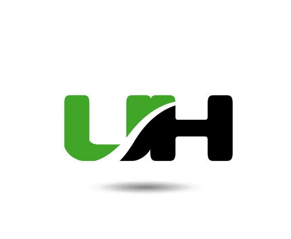 UH Logo vetor de design carta — Vetor de Stock