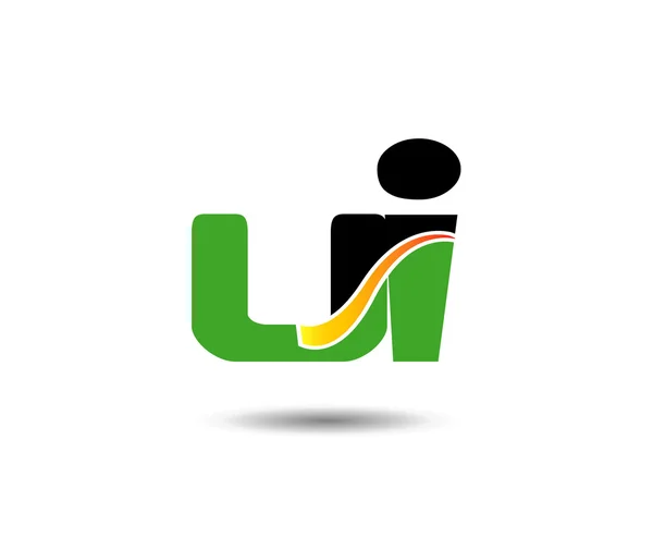 Ui Logo lettre design vecteur — Image vectorielle